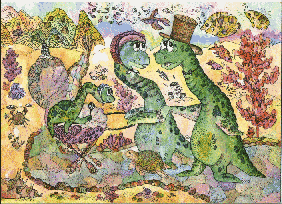 Nessie and his family by Kuprianova Ira