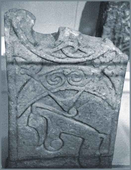 stone carving of pictish beast from Perth Museum